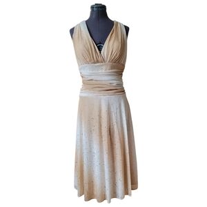 SZ12 Sparkling Frank Lyman Design Ombré Cocktail Dress Old Hollywood Gala